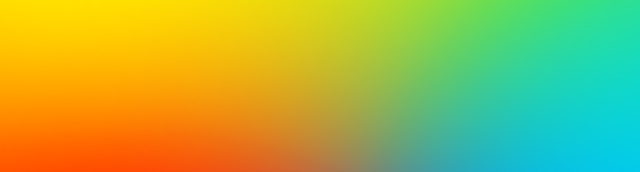 Colorful gradient banner design featuring vibrant hues of yellow, orange, green, and blue, representing creative marketing, branding, and advertising solutions on the homepage